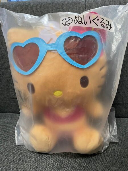 ハローキティ 当たりくじ 日焼けキティ ぬいぐるみ