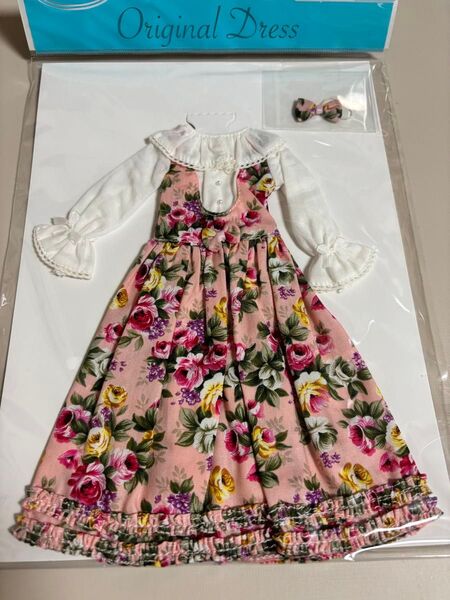 新品未開封 リカちゃんキャッスル 2021年バレンタインドレス 27cmドールサイズ ピンクハウス風 ジャンパースカートワンピース