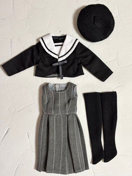 リカちゃんキャッスル デザインコレクション 22cm お人形服作家Valse Capriceプロデュース 制服 リトルファクトリー