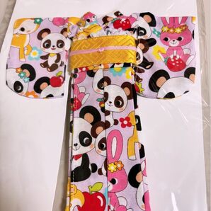 新品未開封 リカちゃんキャッスル アニマル柄着物セットラベンダー レトロパンダ子鹿うさぎ2021年 きらちゃんあきちゃんパレットF
