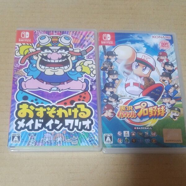 532、【Switch】 おすそわける メイドインワリオ 実況パワフルプロ野球 ニンテンドースイッチ