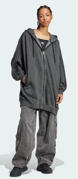 2XL adidas Adilenium JM9249 フルジップパーカー