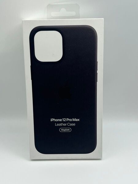 (Q20)純正品APPLE iphone 12ProMax 用レザーケース