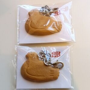 豊島屋 鳩三郎 ストラップ 豊島屋本店限定 鎌倉限定 鳩サブレーキーホルダー 2個セット 未開封未使用