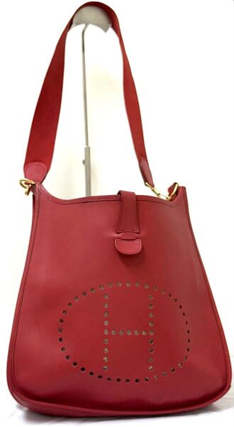 【HERMES】エルメス エブリン IGM クシュベル レッド □A刻