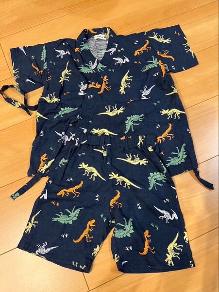 ブランシェス branshes キッズ 甚平 紺色 110cm 上下セット