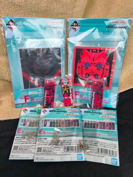 【シャア&RED GUNDAMセット】一番くじ 機動戦士Gundam GQuuuuuuX(ジークアクス)E賞 F賞