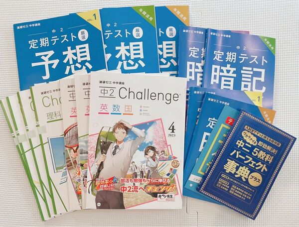 【進研ゼミ】中学講座 中2 4~6月号セット(書き込みなし)
