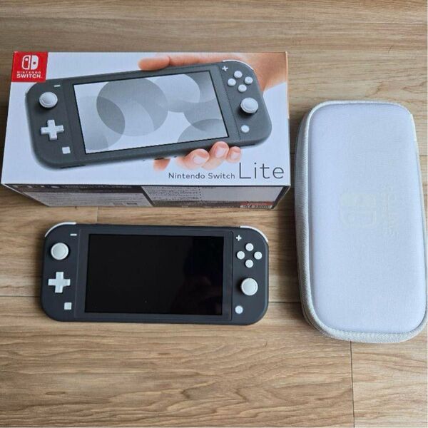 Nintendo Switch Lite グレー + 純正ケース ニンテンドースイッチライト
