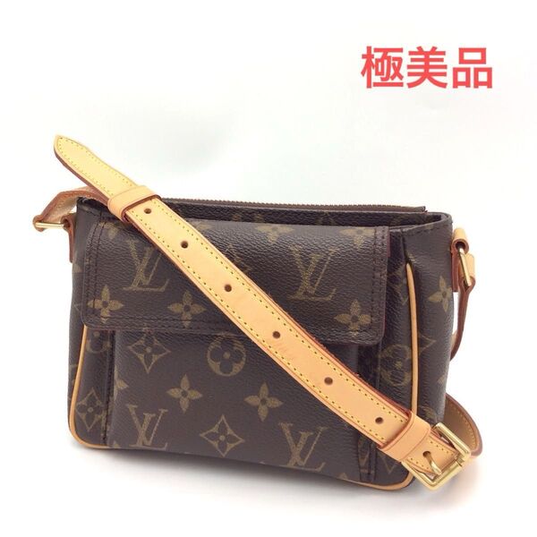 LOUIS VUITTON モノグラム ルイヴィトン ショルダーバッグ ヴィバシテPM 斜め掛け M51165 極美品
