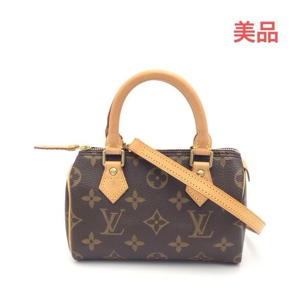 LOUIS VUITTON ルイヴィトン モノグラム ハンドバッグ ショルダーバッグ ミニスピーディ M41534 美品