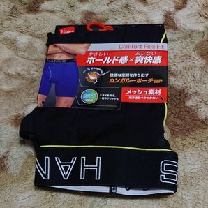 Hanes ボクサーパンツ メンズ下着 M ブラック 新品 未開封
