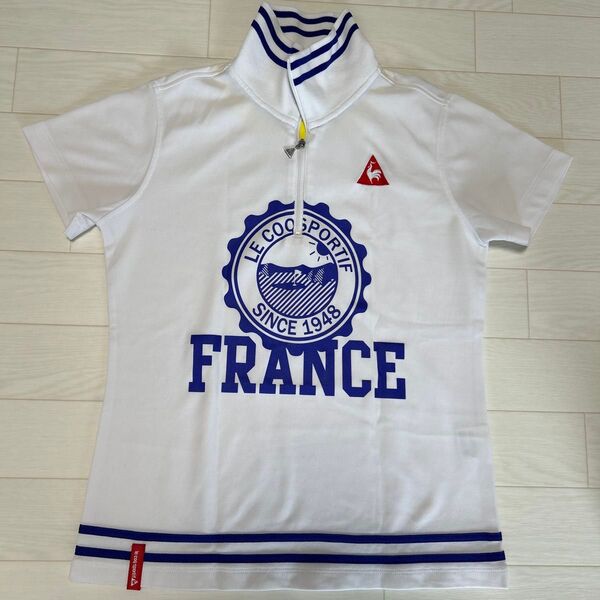 le coq sportif golf ルコック ゴルフ ハーフジップ ポロシャツ レディース Mサイズ