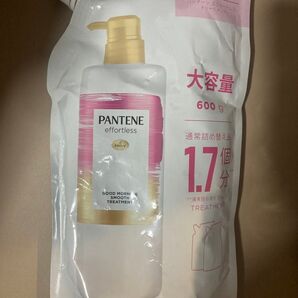 パンテーン エフォートレス トリートメント 600g x1袋 詰め替え 特大サイズ グッドモーニング スムース