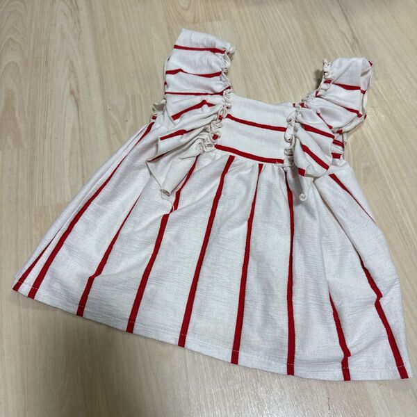 ZARAベビーチュニック 8-12M 80cm 女の子夏物子供服 女の子 ZARA キッズ服 キッズ