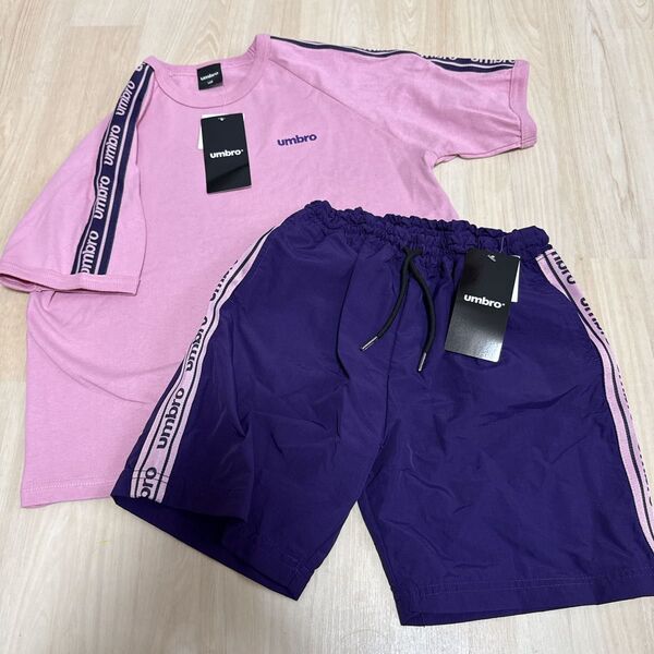 新品umbro toosunday半袖Tシャツ×ハーフパンツセット120cm 上下セット ハーフパンツ Tシャツ 半袖 SET