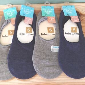 新品タグ付き☆tutuanna スニーカーから見えないソックス 4セット