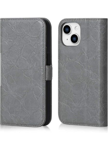 iPhone15対応ケース 手帳型 TPU素材 スマホカバー衝撃吸収 カード収納 横置きスタンド機能 マグネット内蔵