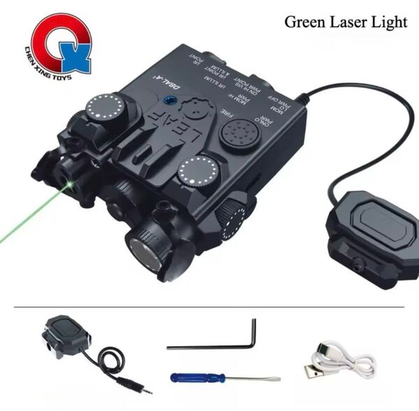 DBAL-A2 BK グリーン緑LEDフラッシュライト 充電式 PEQ NGAL