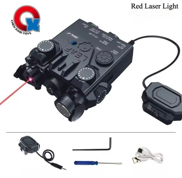 DBAL-A2 BK レッド赤/LEDフラッシュライト 充電式 PEQ NGAL