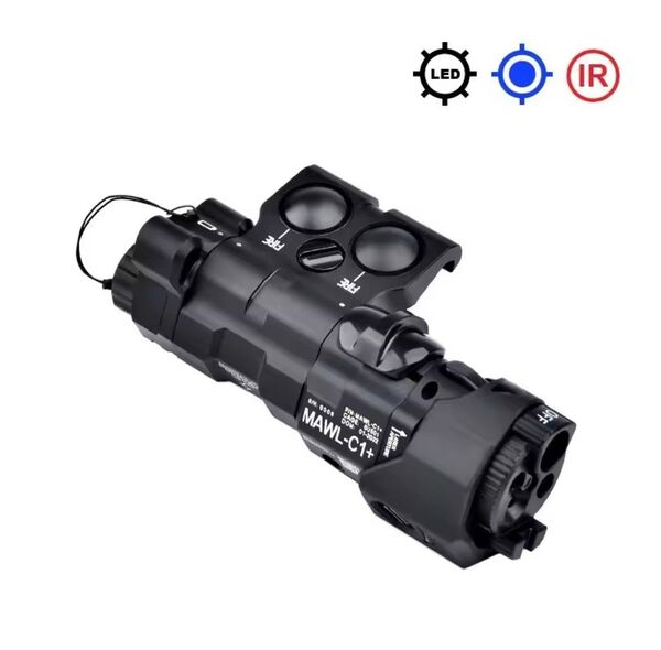 はWADSN MAWL-C1 LEDライト ブルー 青&IR イルミネーター(Aluminum) BK PEQ-15 DBAL