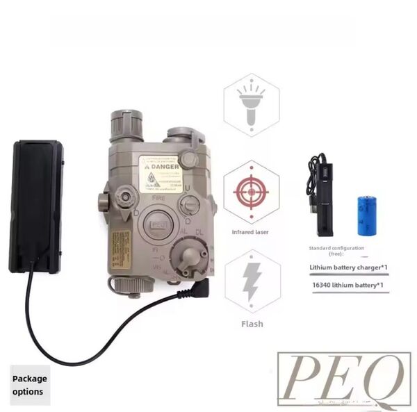 PEQ15 LA5C DE/レッドlaser ライト 取り付けパネル 電池、充電器付き
