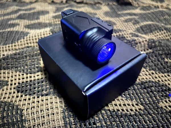 Hisechme FLASHLGHT フラッシュライト ブルー 20mm対応 USB充電式