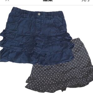 130女の子 スカート キッズ セット