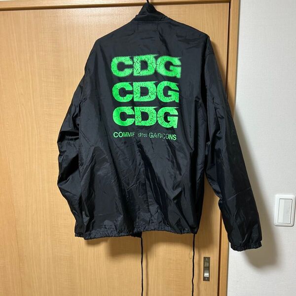 希少 グリーンCDG コーチジャケット ブラック Lサイズ