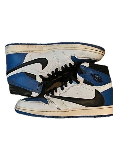 【確実正規品】Travis scott x fragment Air Jordan 1 High 27cm スニーカー ナイキ