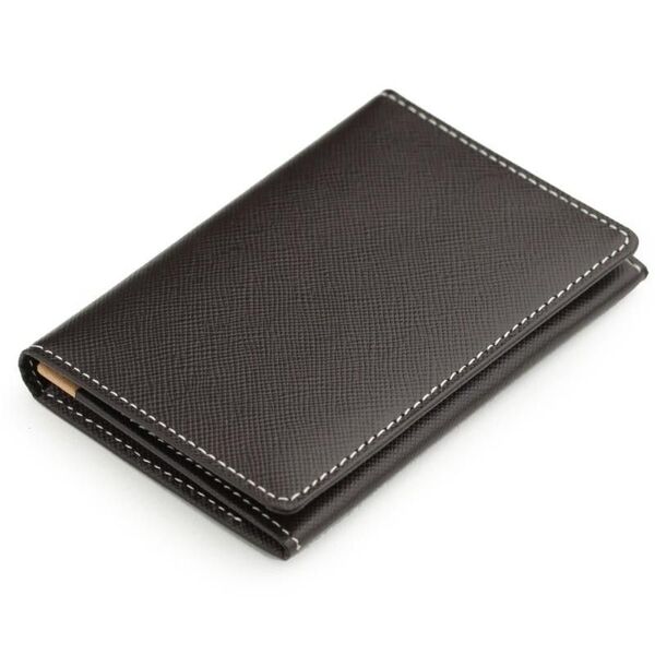 【新品】アビエス 本革 名刺入れ 日本製 プリズムレザー 角シボ型押し牛革 ABIES L.P. カードケース