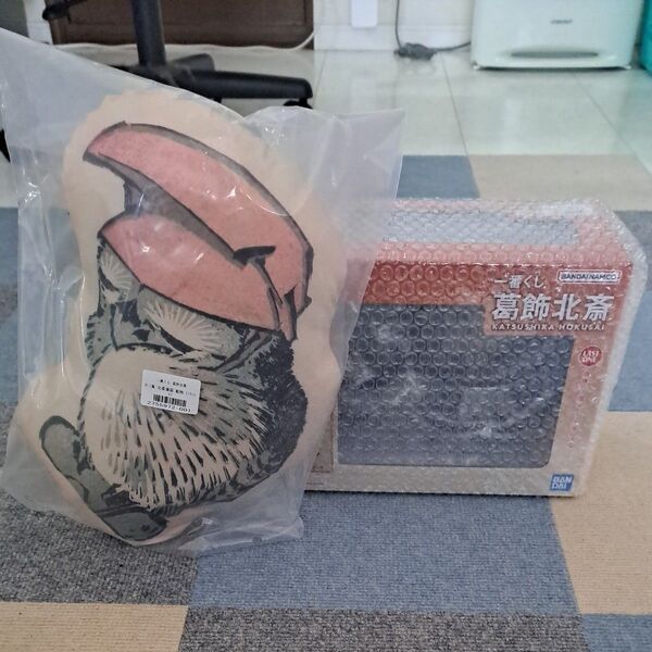 一番くじ 葛飾北斎 ラストワン&ミニクッション