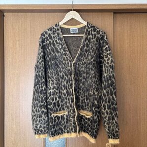 STEP AHEAD レオパード柄 モヘアカーディガン