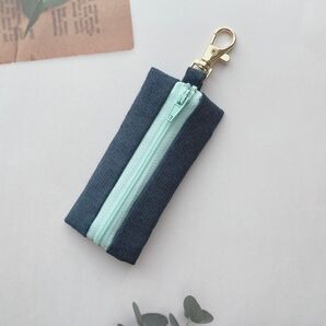 ミニポーチ(ハンドメイド)紺