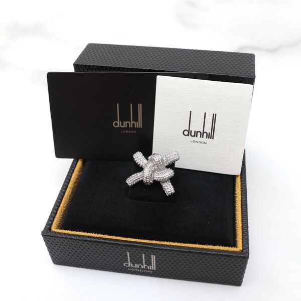 未使用 ダンヒル dunhill シルバー925 ピンバッジ ピンズ ラペルピン