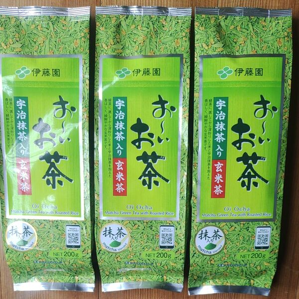伊藤園 おーいお茶 宇治抹茶入り玄米茶 3個 茶葉