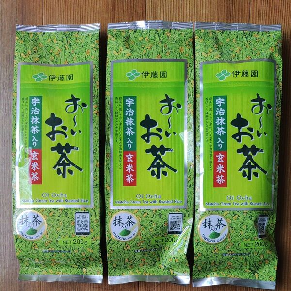 伊藤園 おーいお茶 宇治抹茶入り玄米茶 3個 茶葉