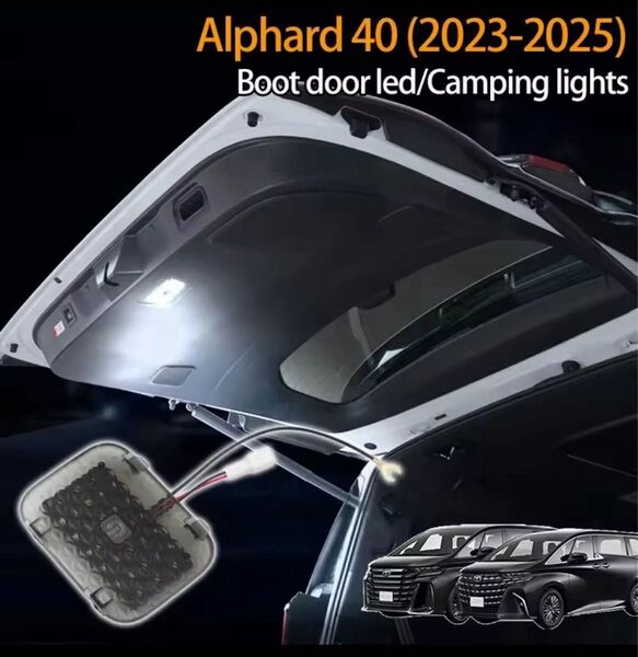 数量限定!新型 40 アルファード ヴェルファイア LED トランク リアゲート バックドア LED ランプ