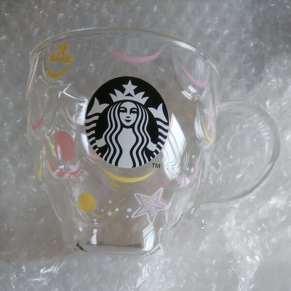 スターバックス 耐熱グラス マグカップ シャイニー ビーチ 立体的なウロコ鱗がポイント!355ml