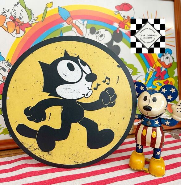 フィリックス⑥ アメリカン雑貨 ブリキ看板 アメリカンフェンス アメコミ アメリカンガレージ 世田谷ベース アメキャラ