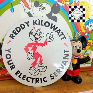 レディキロワット② ブリキ看板 看板 アメリカン雑貨 アメリカンカンパニー 世田谷ベース アメリカンガレージ