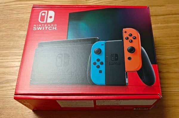 良品 ニンテンドースイッチ ネオンレッド/ネオンブルー HAD-S-KABAH 2022年購入品 128GB SDカード付き