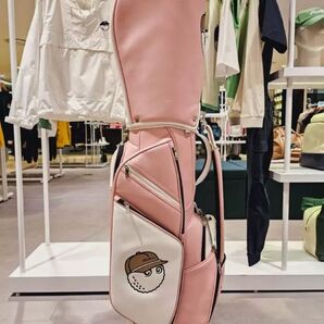 Malbon Golf マルボン ゴルフ キャディバッグ キャスター型 ピンク ゴルフバッグ