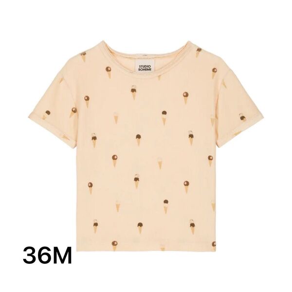 studio boheme paris TSHIRT ESSENTIAL (VANILLA / ICE CREAM) SS25