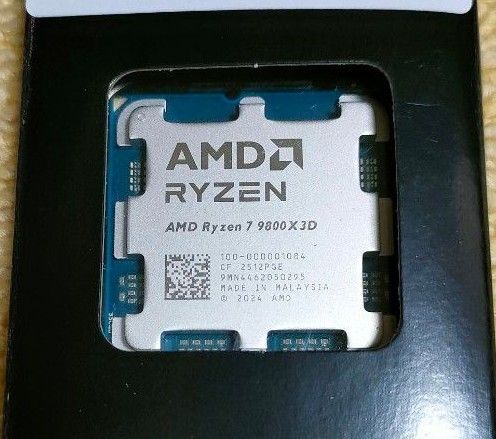新品 AMD Ryzen 7 9800X3D バルク 0295