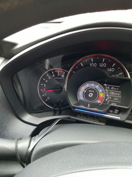最先端 ヘッドアップディスプレイ スピードメーター 最先端 HUD メーター GPS OBD2 両モード マルチ