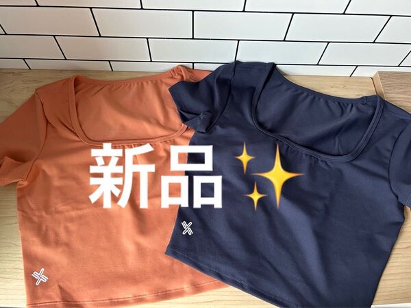 新品 XEXYMIX ゼクシィミックス ゼクシーミックス X半袖 Tシャツ ヨガウェア トップス cpxt4312f 2点セット