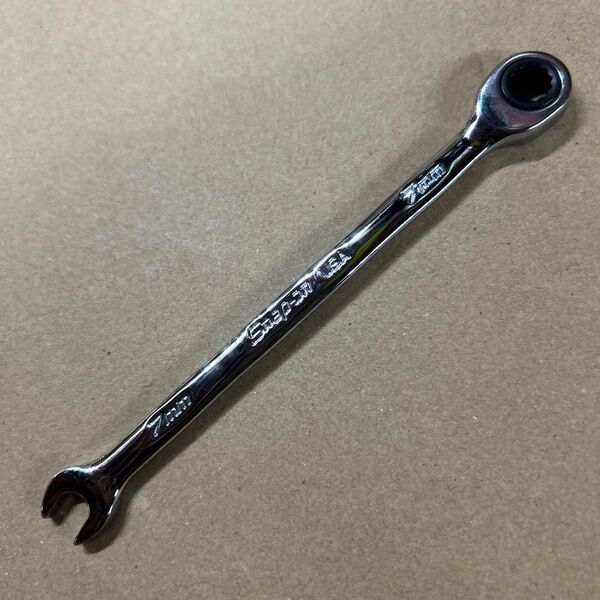 スナップオン Snap-on SOXRM7A 7 mm フランクドライブプラス 0° オフセットラチェットコンビネーション レンチ