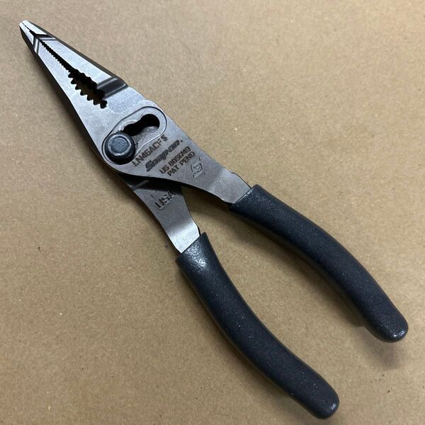 スナップオン Snap-on LN46ACF スリップジョイントロングノーズプライヤー ガンメタ