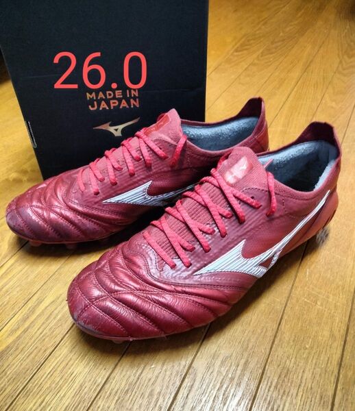 国内未発売 ミズノ モレリア ネオ3β パッションレッド 26 P1GA229060 サッカー スパイク